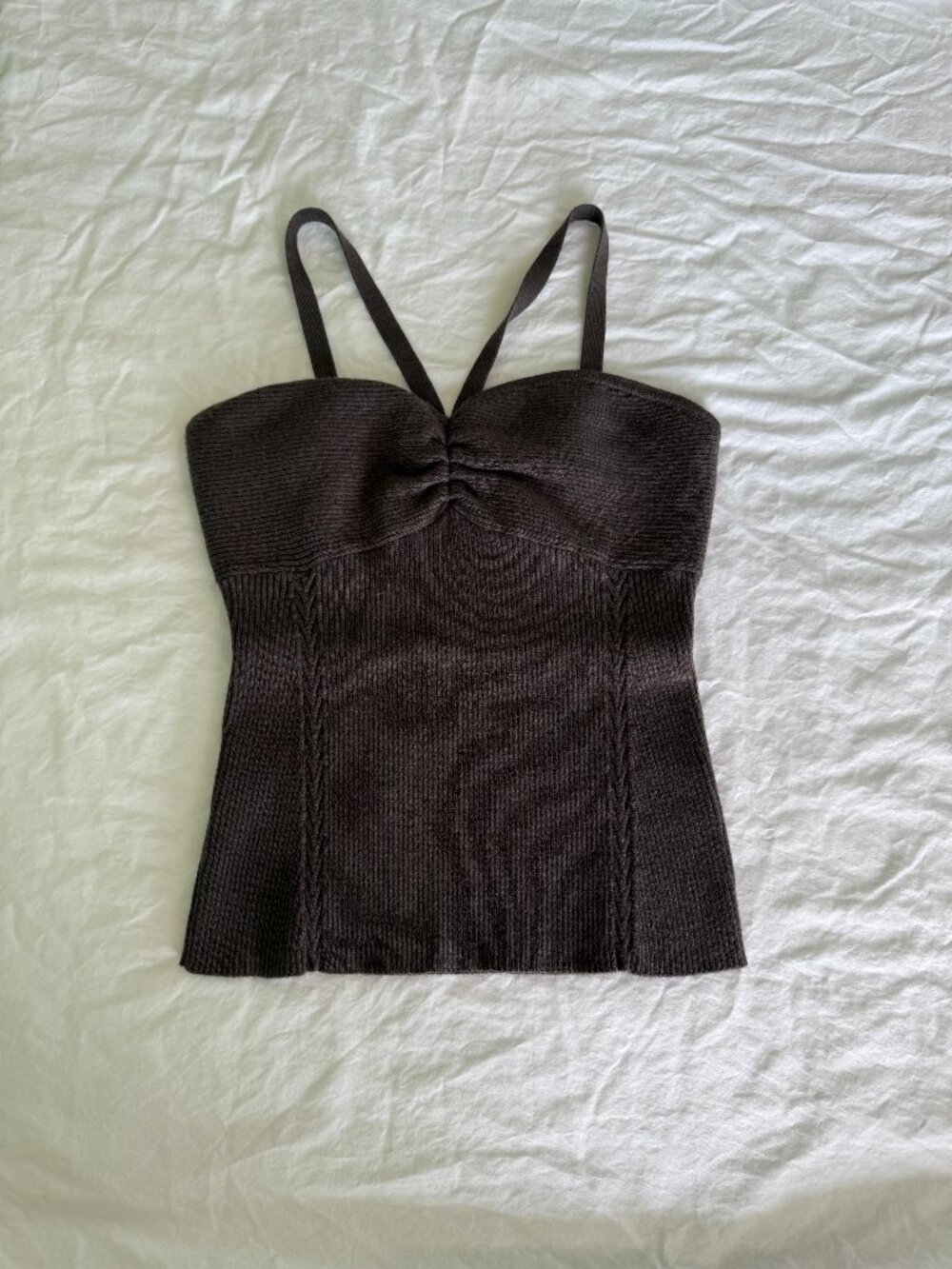 Favorite Daughter Gray Sweater Tank Sz M